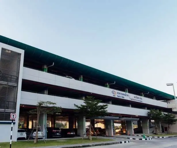 Purple line park and ride building
